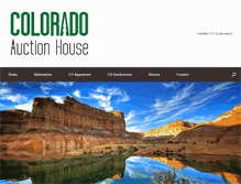 Tablet Screenshot of coloradoauctionhouse.com